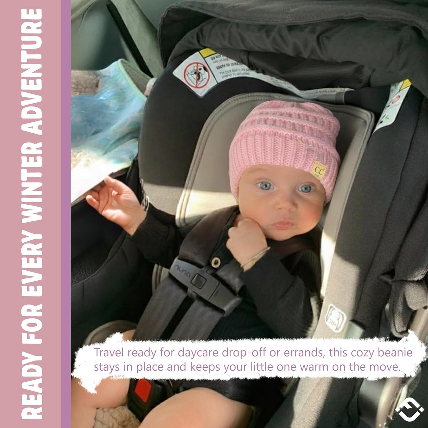 Baby Winter Hat – Cute Newborn Hats, Cozy Warm Infant Beanie, Soft Knit Stocking Stuffer for Babies 0–12 Months