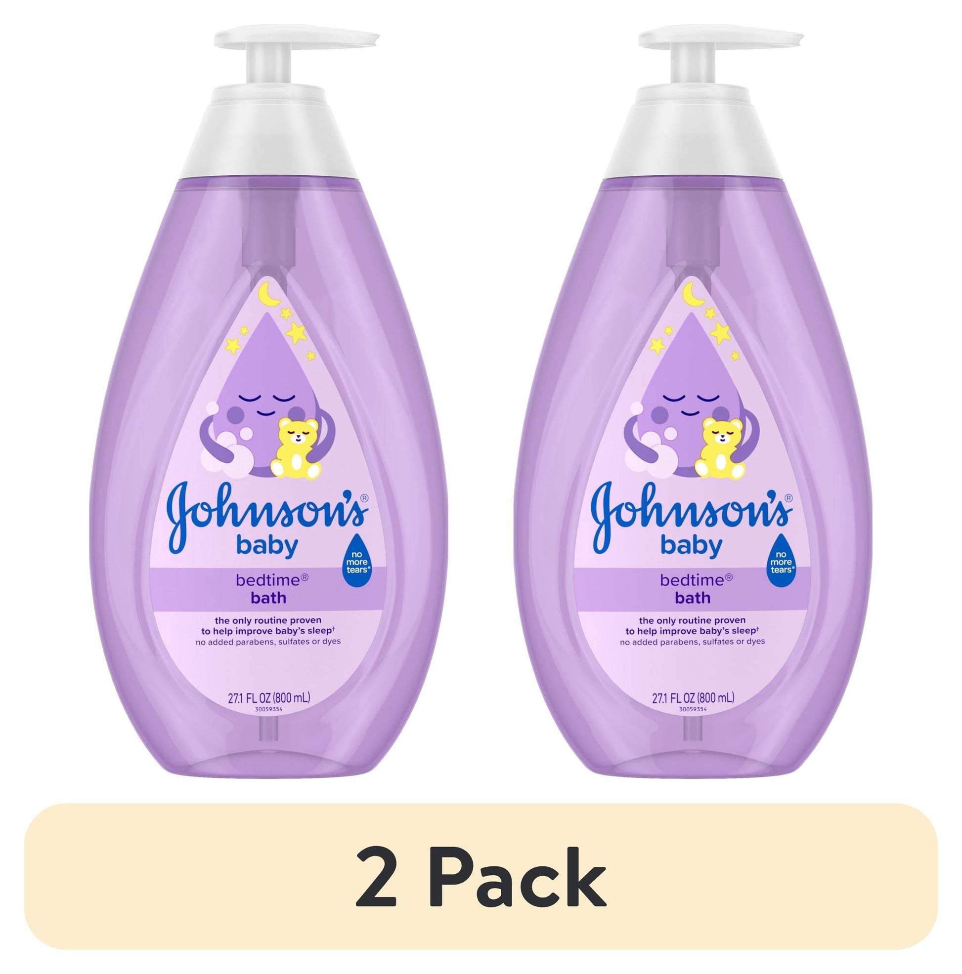 (2 Pack)  Tear-Free Bedtime Baby Bath, Soothing Aromas, 27.1 Fl. Oz