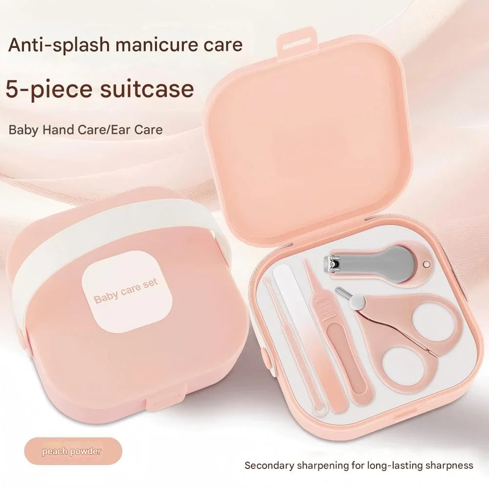 Baby Grooming Kit Newborn, 5 in 1 Baby Grooming and Health Care Kit with Nail Clippers and More for Newborn Infant Toddlers Baby Boys Girls