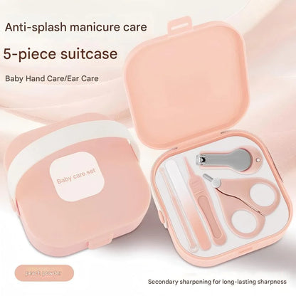Baby Grooming Kit Newborn, 5 in 1 Baby Grooming and Health Care Kit with Nail Clippers and More for Newborn Infant Toddlers Baby Boys Girls
