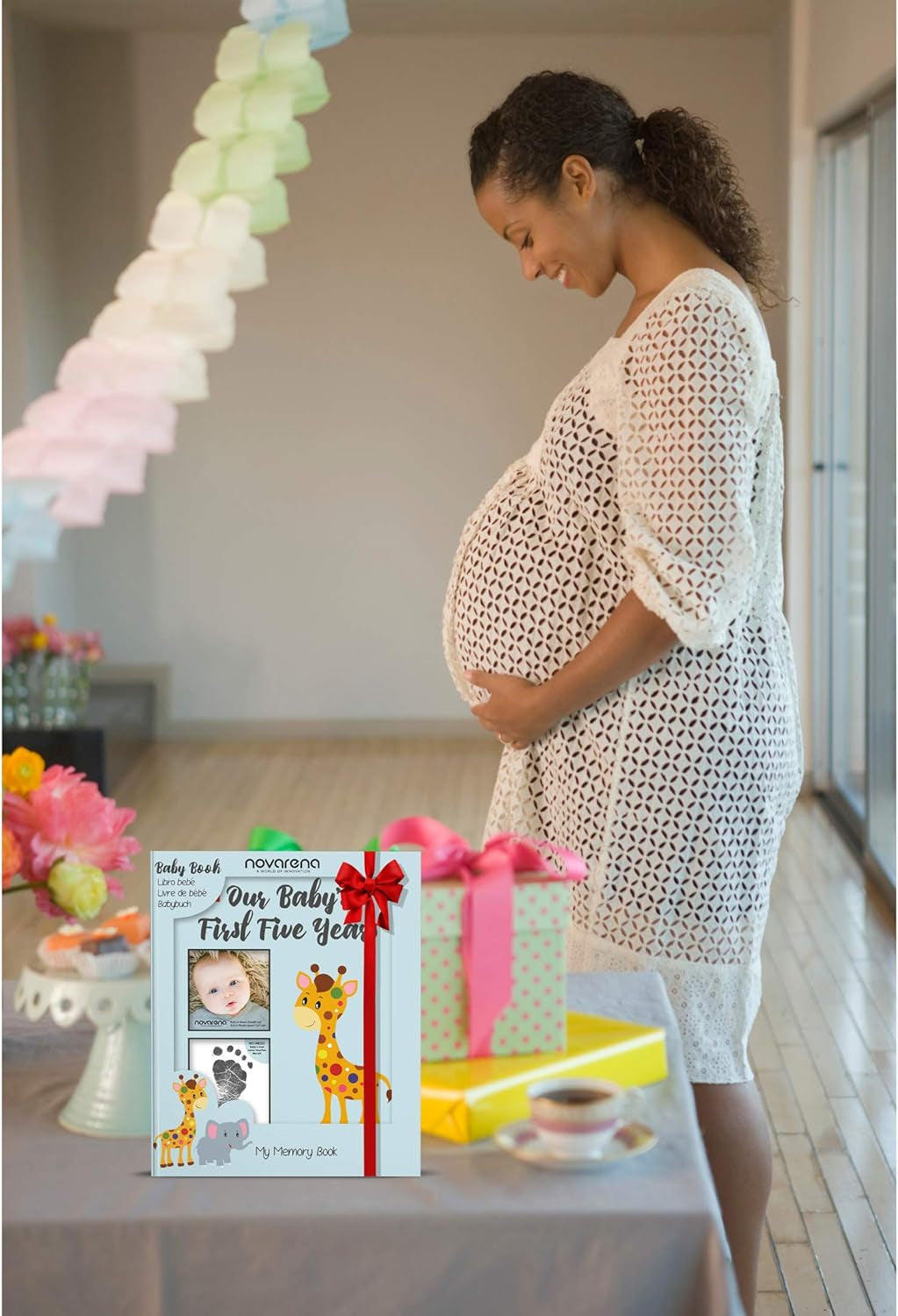 Keepsake Memory Book for Baby Boy or Girl Timeless First 5 Year Baby Book a Milestone Baby Book from Birth to Age 5 Gender Neutral Journal Scrapbook Photo Album Stickers Baby Ink Pad