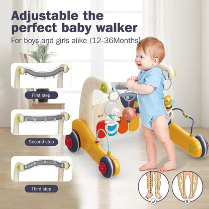 35.4'' L Baby Gym with 5 Hanging Toys Baby Play Mat Boy & Girl Gifts for Newborn 0-12 Months