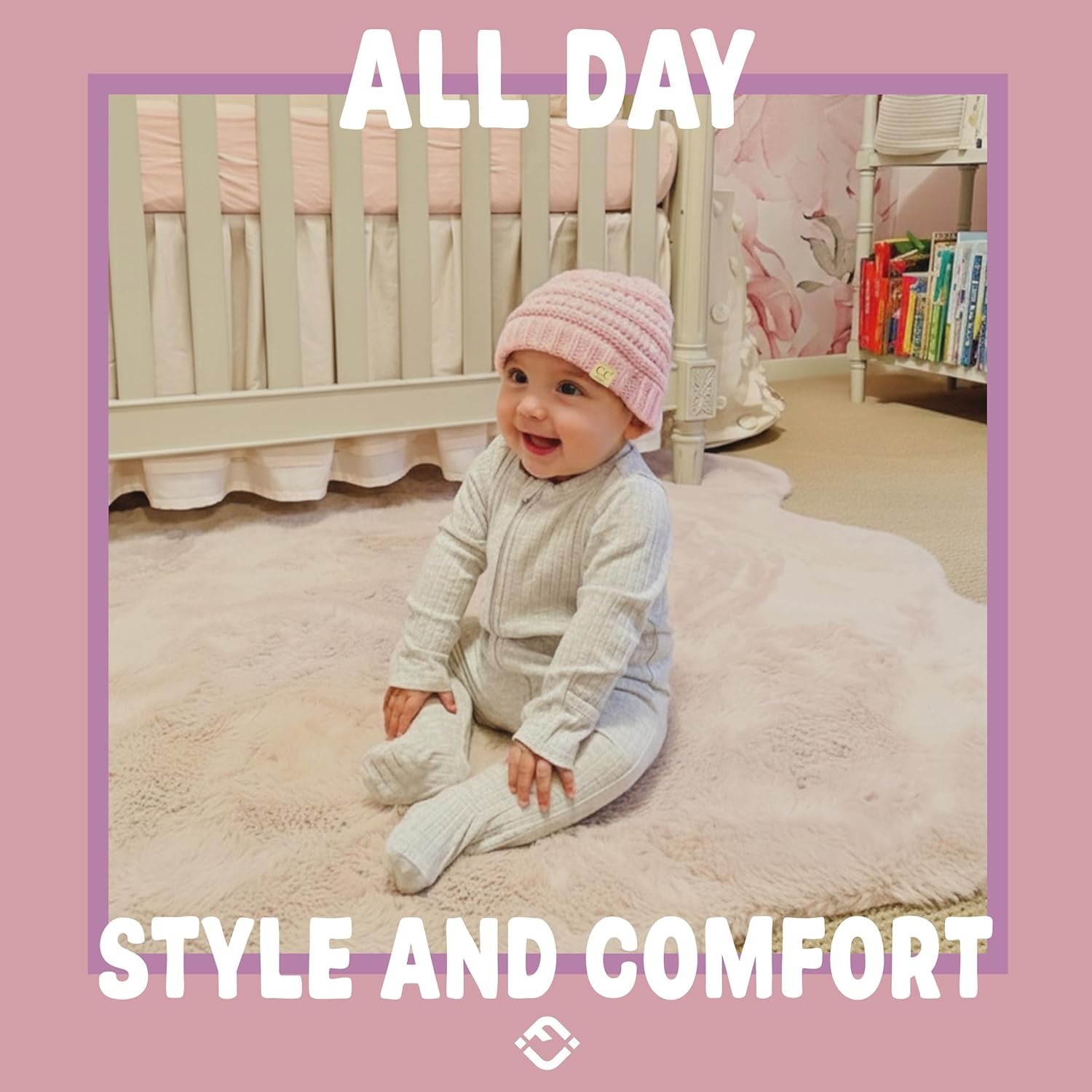 Baby Winter Hat – Cute Newborn Hats, Cozy Warm Infant Beanie, Soft Knit Stocking Stuffer for Babies 0–12 Months