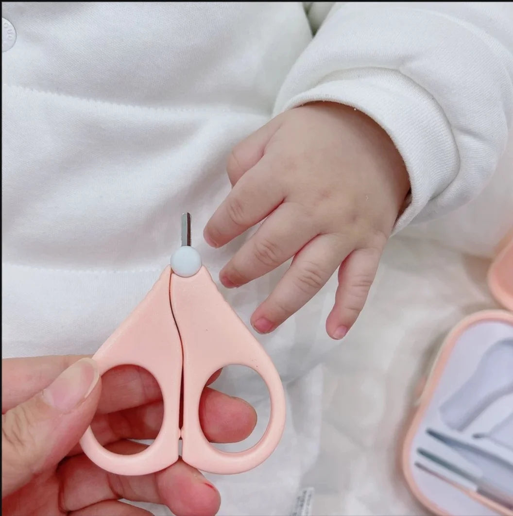 Baby Grooming Kit Newborn, 5 in 1 Baby Grooming and Health Care Kit with Nail Clippers and More for Newborn Infant Toddlers Baby Boys Girls