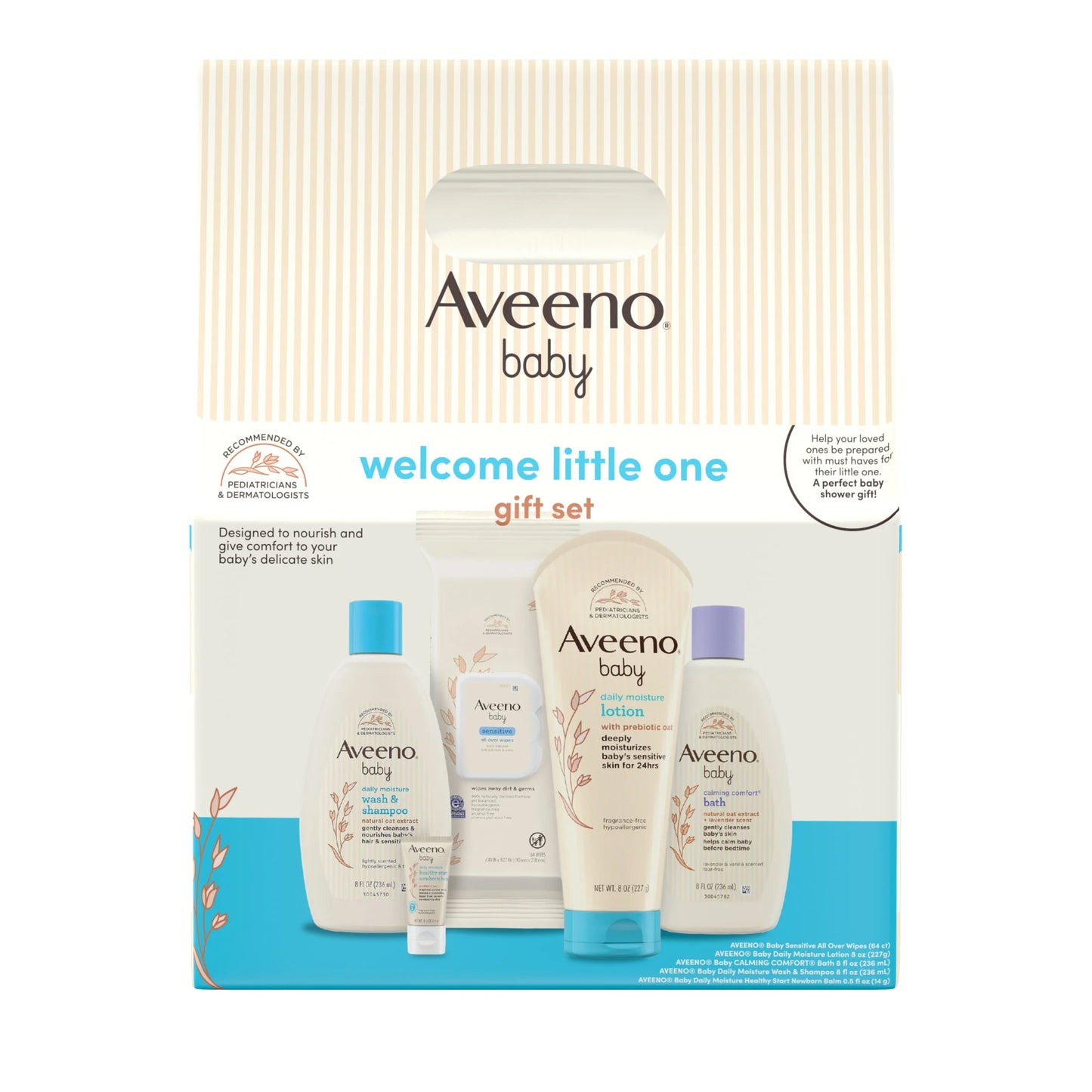 Baby Welcome Little One Gift Set, Nourishing Oat, 5 Items