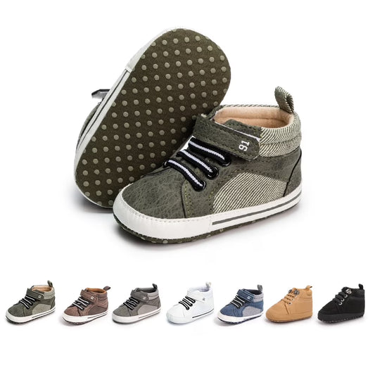 Unisex Kids Casual & Dress Shoes Soft Anti-Slip High Tops, Black