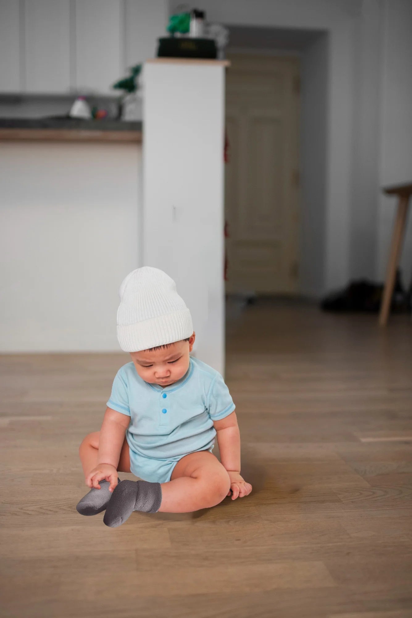 Unisex Toddler Socks, Baby Boy Socks, 9 Pack - Non Slip Low-Cut Grip Socks for Infants & Toddlers, Multi-Color