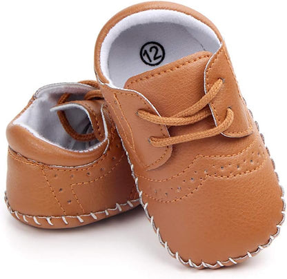 Baby Girls Boys Shoes Newborn Oxford Loafers Adorable Infant Toddler Crib Shoes Prewalker PU Sneakers