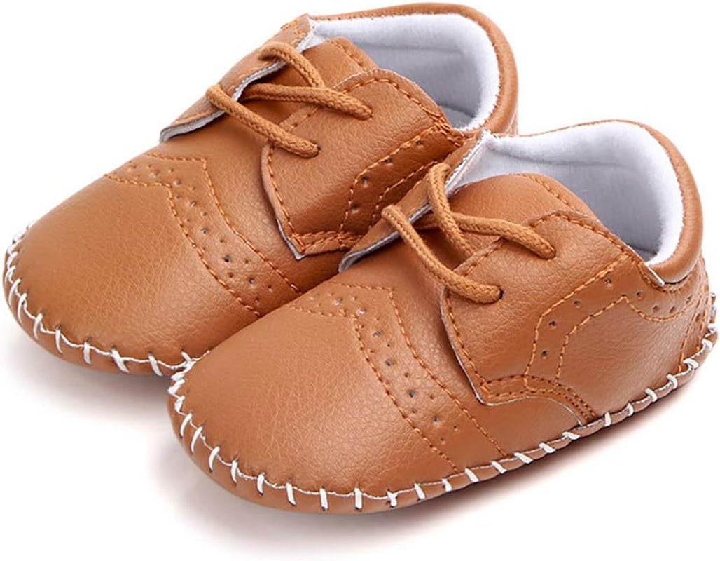 Baby Girls Boys Shoes Newborn Oxford Loafers Adorable Infant Toddler Crib Shoes Prewalker PU Sneakers