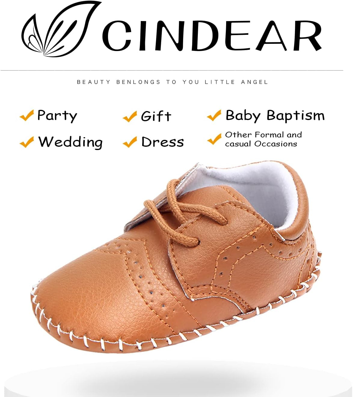 Baby Girls Boys Shoes Newborn Oxford Loafers Adorable Infant Toddler Crib Shoes Prewalker PU Sneakers