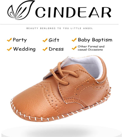 Baby Girls Boys Shoes Newborn Oxford Loafers Adorable Infant Toddler Crib Shoes Prewalker PU Sneakers