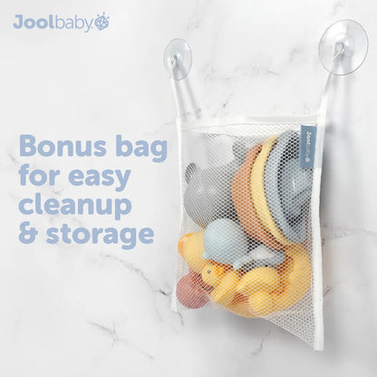 My First Bathtime 12-Piece Gift Set – Baby Bath Toys with Storage Bag