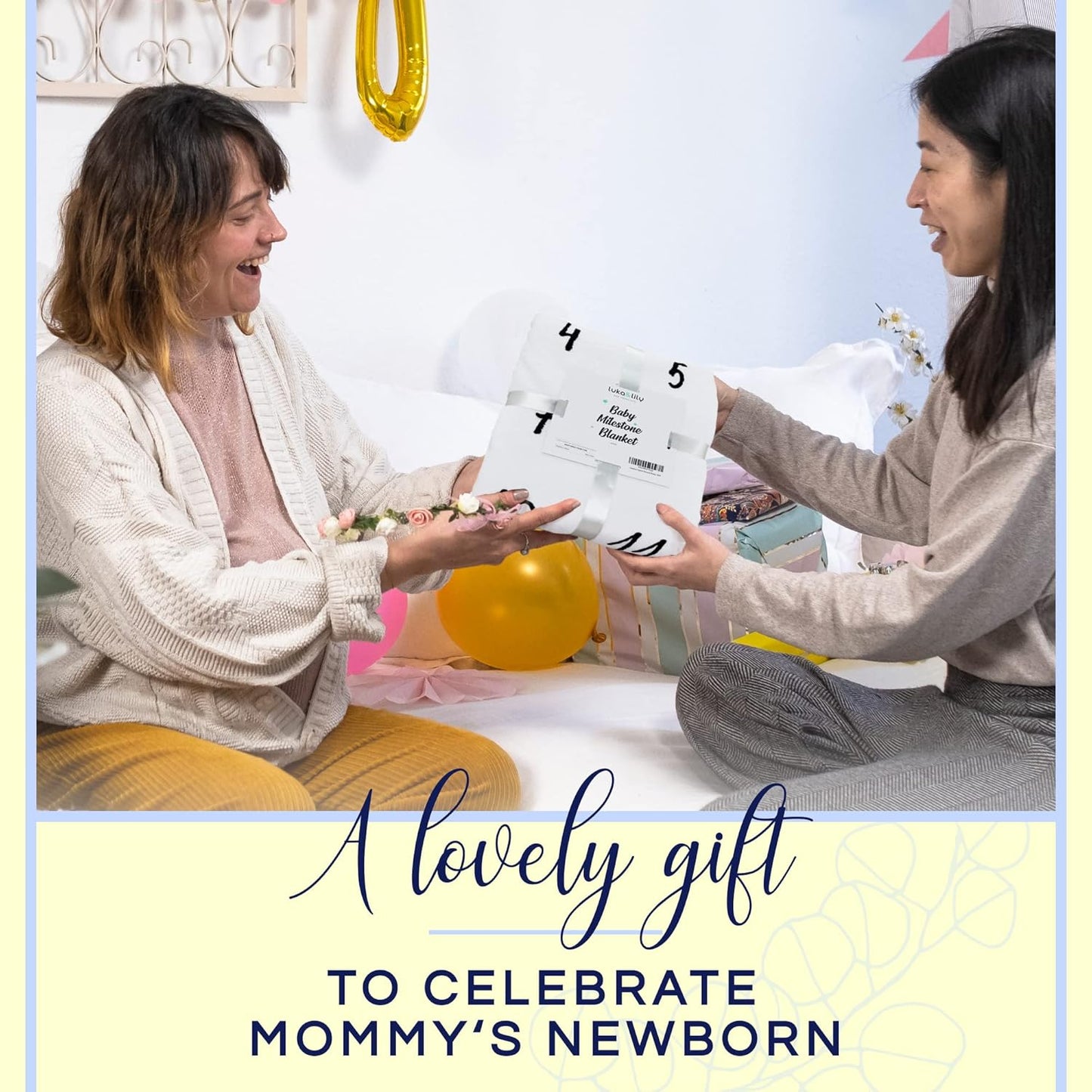 Luka & Lily Baby Milestone Blanket - Ultra Soft Fleece Monthly Milestone Blanket for Baby Girl and Boy - Perfect for Baby'S First Year Growth Chart - Monthly Baby Milestone - Woodland Theme - 60"X40"